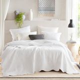 Madison Park Lichtgewicht sprei beddengoed, Shams, Polyester, Medaillon Wit, King/Cal King (264 x 238 cm)