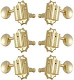 Grover 136G Vintage Deluxe Guitar Machine Heads, 3+3, Gold