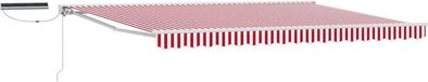 vidaXL Parasol électrique solaire 5 x 3,5 m Rouge