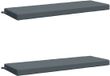 vidaXL Coussins de banc SOEST 2 pièces 100% Polyester Bleu 140 x 50 x 8 cm