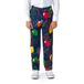 Suitmeister kostuum met stropdas donkerblauw/groen/rood