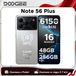 DOOGEE Note56 Plus Smartphone Android 16 48GB+256GB 6150mAh Grote Batterij 6.56'' 90Hz Scherm UNISOC T7225 50MP Camera NFC