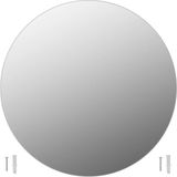 vidaXL Wandspiegel rond 70 cm glas