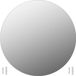 vidaXL Wandspiegel rond 70 cm glas