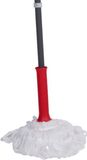 Dirt Devil Microvezel dweil, 125 x diameter 7,5 cm, gemakkelijk uit te wringen, rood/grijs