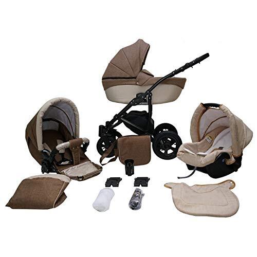 Lux4Kids Kinderwagen Kinderwagen Isofix Autostoel DIN EN 1888 Avinion by Ferriley & Fitz Sand 9 2in1 Zonder babyzitje