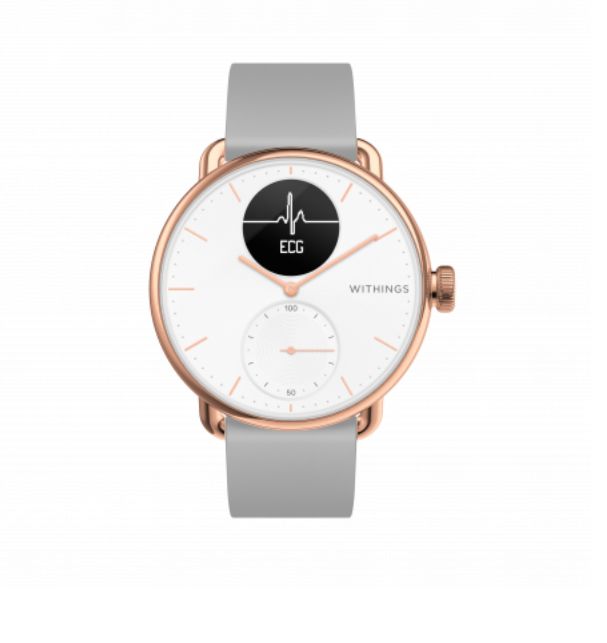 Withings ScanWatch - 1.6" Hybrid Smartwatch - Rose Gold