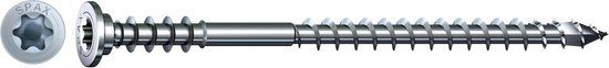 SPAX Stelschroef, Platkop, 6 x 120 mm, Deeldraad, T-STAR plus T30, WIROX, 100 stuks