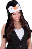 Finidi Pinguinmuts Unisex Polyester Zwart/Wit