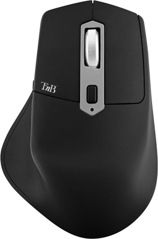 T'nB MWBTPOWER3 Muis Universeel Linkshandig RF Wireless + USB Type-C 2400 DPI Zwart;Grijs