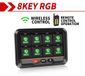StarTech 6-voudig draadloos schakelpaneel - Relaiskast 12/24 V - 600–1200 W - Afstandsbediening - Touchbediening - Set D - IP68