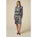 Robe portefeuille à motif satiné Oltre Noir Taille : S