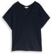 Tom Tailor - T-shirt ajour coupe ample - Taille S - bleu capitaine ciel
