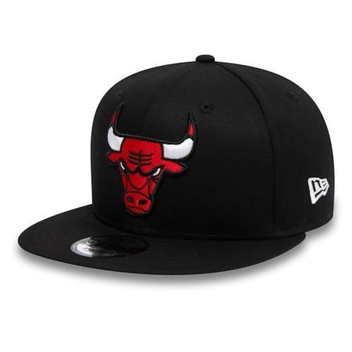 New Era Chicago Bulls NBA Essential Black Adjustable 9Fifty Snapback Cap - M-L