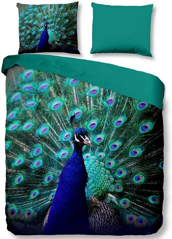 PURE Peacock - Dekbedovertrek - Eenpersoons - 140x200/220 cm + 1 kussensloop 60x70 cm - Multi kleur