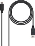 NANOCABLE USB-C Male naar USB-C Male Kabel 1 m
