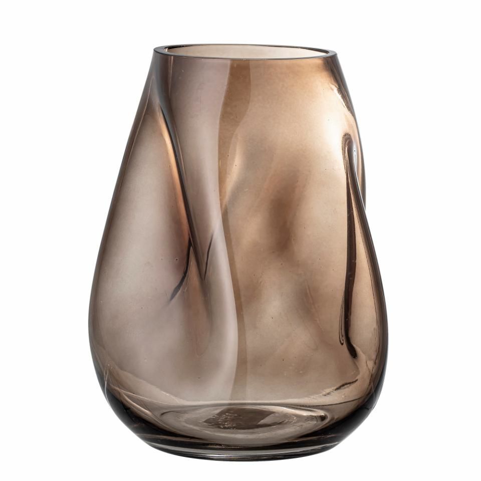 Bloomingville Ingolf Brown Glass Vase - 26cm