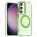 Selected by GSMpunt.nl MagSafe Compatibel Backcover Hoesje Geschikt voor Samsung Galaxy S23 Plus - Groen & Semi-Transparant Design
