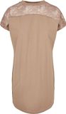 Urban Classics Lace Tee Robe courte - S - Crème