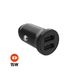 FIXED FIXCC15N-2U-BK Chargeur de voiture, 15W, 2x USB-A, Noir