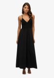 Superdry - Jersey maxi-jurk met kant - Dames - Jurken