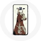 Maniacase Etui voor Samsung Galaxy J3 Doberman hondenrace