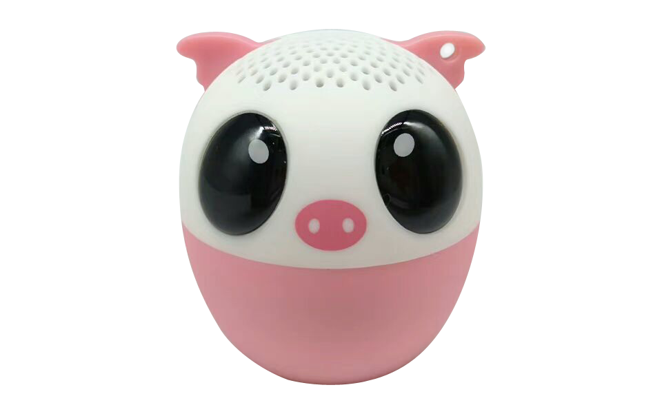 iDance Audio Friendy Pig - Draagbare Bluetooth Speaker - Wit/Roze