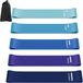 Merkloos Weerstandsbanden Weerstandsbandenset Natuurlijk latex 5 weerstandsniveaus Voor yoga en pilates Met draagtas en trainingsgids