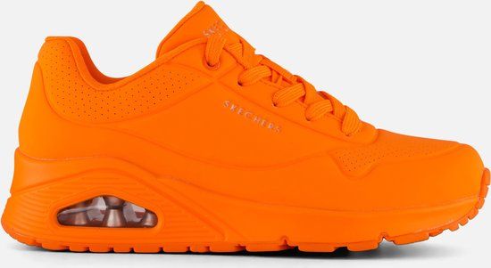 Skechers Uno - Night Shades Dames Sneakers - Oranje - Maat 41