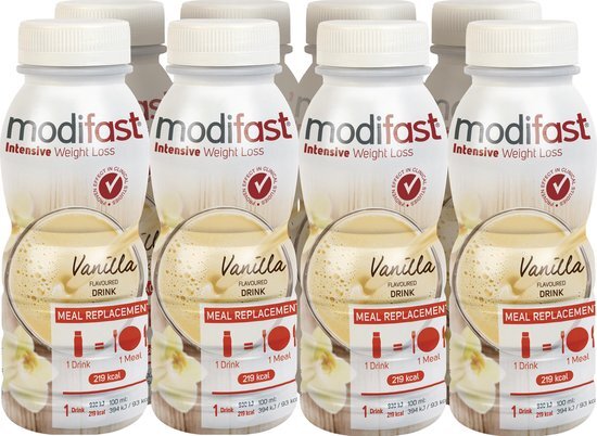 Modifast Intensive Drink Maaltijdvervanger - Vanille - 8 x 236 ml