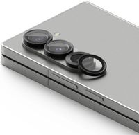 Ringke Lens Frame Glass Geschikt voor Samsung Z Fold 6 Protecteur d'appareil photo Verre trempé Noir 2-Pack