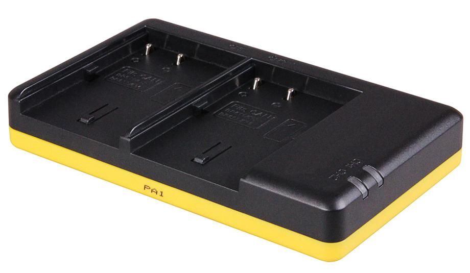 Duo oplader voor 2 camera accu's Canon BP511, BP511A, BP512