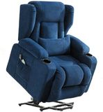 Corenia Fauteuil inclinable électrique bleu