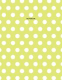Notebook: Polka Dots Green Pastel Composition Notebook - College Ruled 110 Pages - Large 8.5 x 11