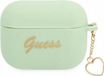 Guess Heart Silicone Case - Geschikt voor Apple Airpods Pro (1e Gen) - Vert
