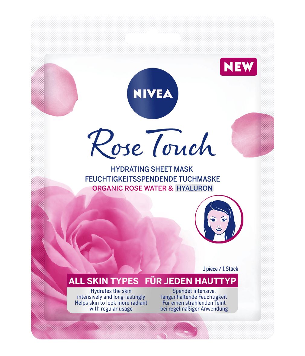NIVEA Rose Touch Hydrating Mask Sheets for Women - Universal Skin