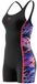 Speedo Hyperboom Splice Muscleback Legsuit Dames Sportbadpak - Zwart/Roze - 36