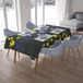 Bonamaison Tafelkleed, Anti-Mold, Sneldrogend, Waterdicht, 100% Polyester Tafellaken, Neon Geel, Rook, 140 x 200 Cm