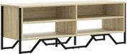 vidaXL Tv-meubel - 122x34x41 cm - Hout - Sonoma eiken