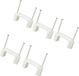 TRU COMPONENTS TC-DNF24203 Spijkerclip 1593095 Bundel-Ø (bereik) 24 mm (max) Tweegats Wit 100 stuk(s)