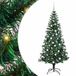 vidaXL - Kunststof - Voorverlichte - Kerstboom - Groen - 180 cm