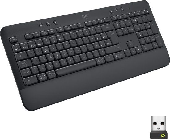 Logitech Signature K650 Draadloos Toetsenbord Grafiet QWERTY Spaans