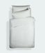 Plain Geverfd Katoen Percal Wit 200TC Flat Sheet 180 x 280 cm