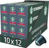 Starbucks by Nespresso Espresso Roast Decaf Capsules - 120 Cups (12 x 10)