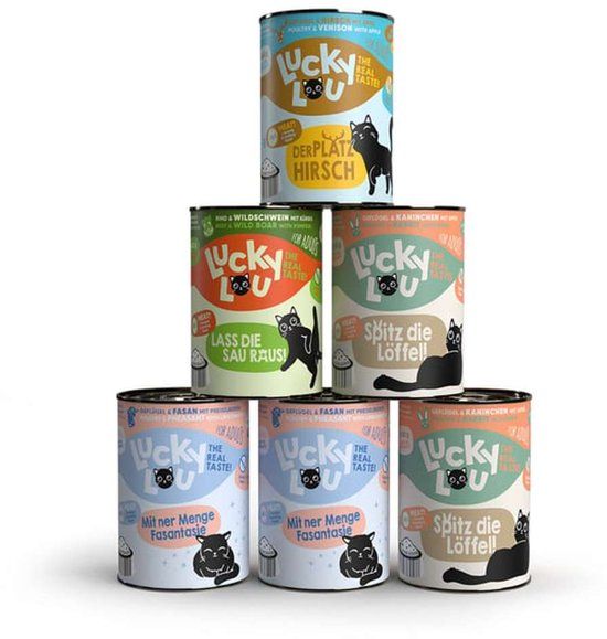 LuckyLou Cat - Levensfase Multipack 6x400g - Wild-Mix