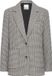ICHI IHLUBANA BL Dames Lichte Jas Grijs Geruit Polyester