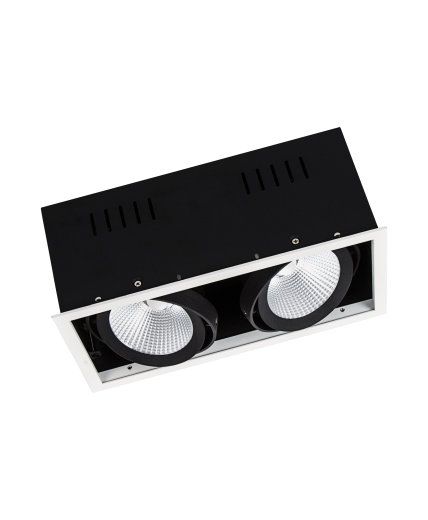 Ledvance SPOT MULTI 2 x 30W 3000K FL WT/BK - Spot - Warm Wit
