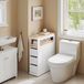 StarTech Badkamerkast - Smalle rolkast - Hout - 65 x 23 x 82 cm - Zelfmontage - Wit