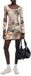 Desigual Jurk zalm roze / zwart / wit