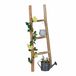 Relaxdays Échelle décorative - 90 cm - Échelle en bois pour jardin - 3 barreaux - Châtaigne - Artisanat - Échelle à serviettes et vêtements - Naturel